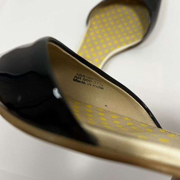 Boden Navy Cream Pointed Toe Leather Lined Slip On Flats Shoes Eu 37.5, US 7 - Picture 5 of 6